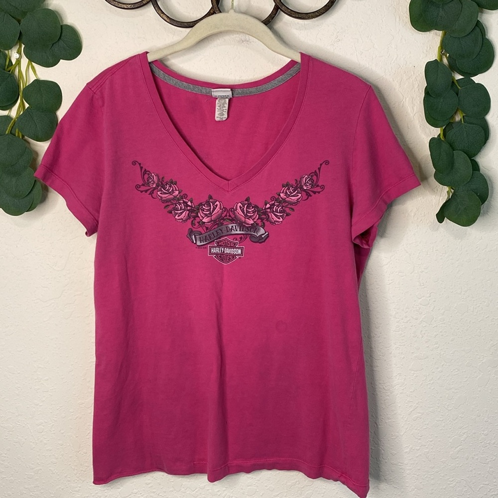 Vintage Y2k Women’s Grunge Harley Davidson Tshirt